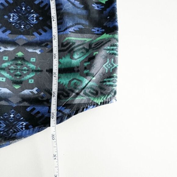 Panhandle Slim Rock & Roll Cowboy Mens Snap  Up Shirt Aztec Blue Green Size XL - Picture 6 of 7